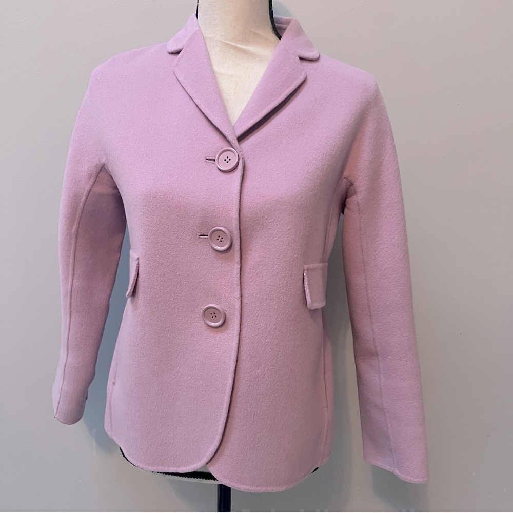 S MaxMara Single-breasted stretch wool blazer pink/blush size 4